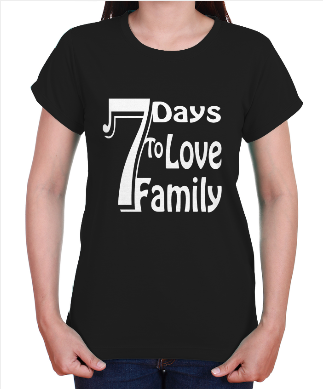 Áo thun thông điệp - 7 Days To Love Family - 3