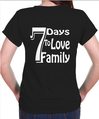 Áo thun thông điệp - 7 Days To Love Family - 4