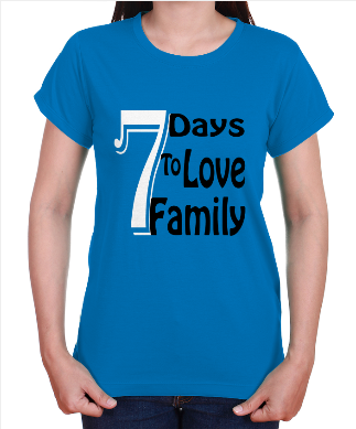 Áo thun thông điệp - 7 Days To Love Family - 1