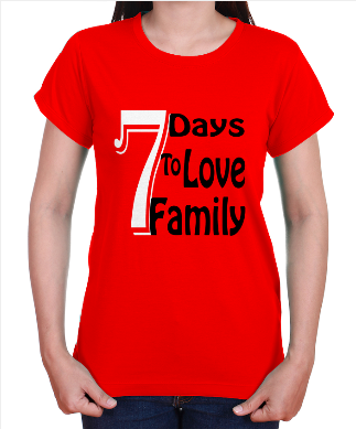 Áo thun thông điệp - 7 Days To Love Family - 2